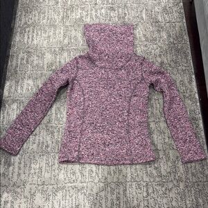 Mountain Warehouse Pink Marled Funnel Neck Sweater